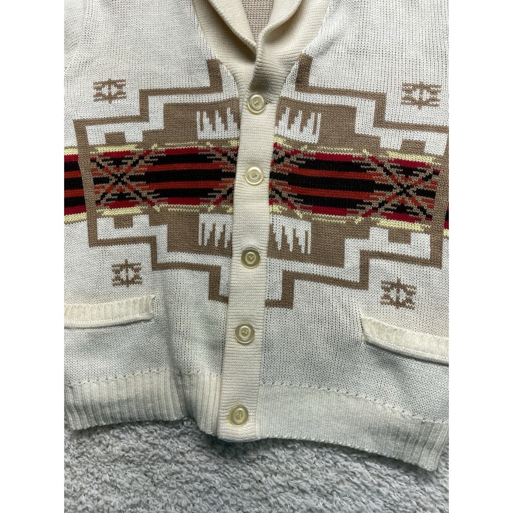 Vintage KP Collection Aztec Cardigan Sweater Men's XL EUC - Picture 7 of 9